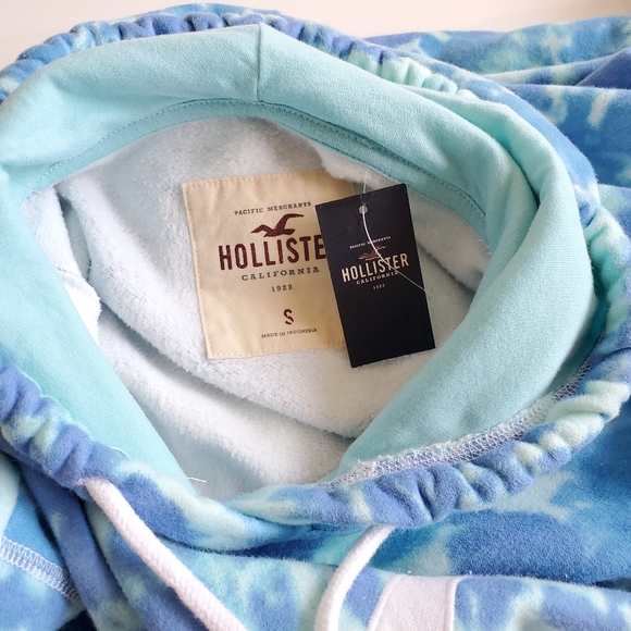 NWT Hollister Tie Dye Hoodie Pullover Sweater S - Picture 4 of 8